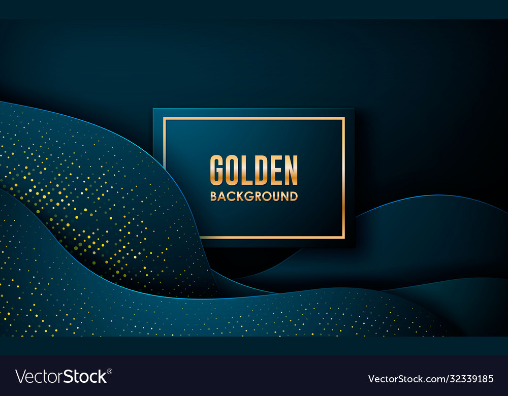 Dark abstract background with blue wave overlap vector image Dark abstract background with blue wave overlap