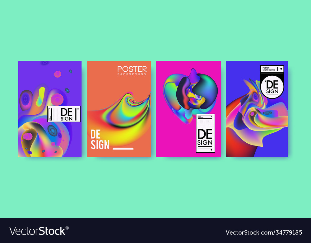 Landing page background template with colorful
