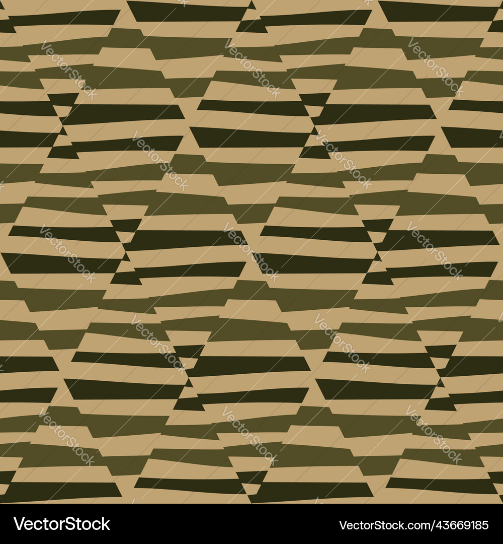 Mosaic of striped geometric seamless pattern Vector Image