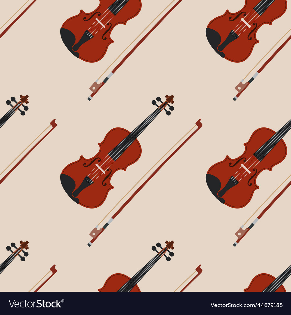 Seamless Violin Pattern