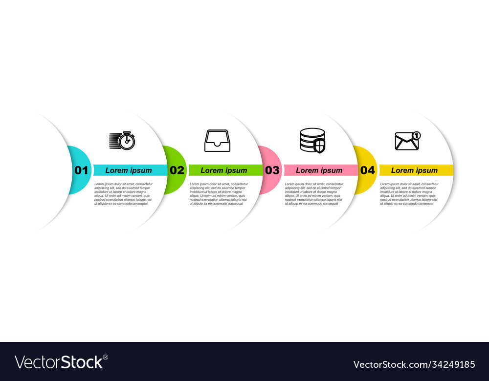 Set line stopwatch social media inbox database