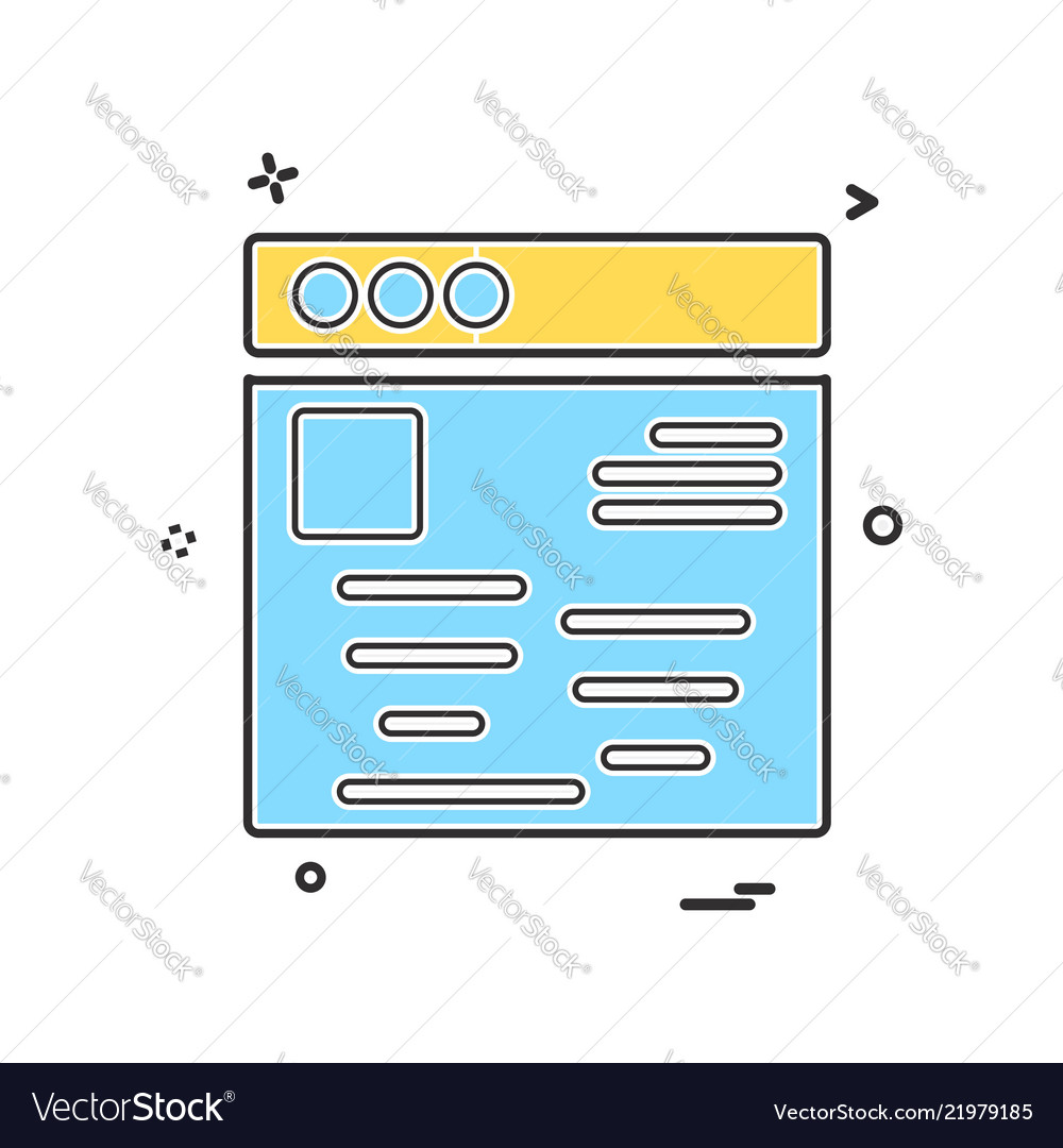 Web layouts icon design
