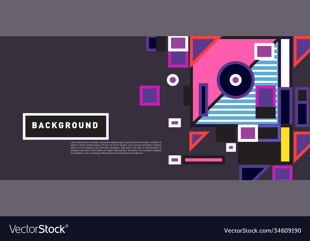 Abstract colorful rectangle background for banner