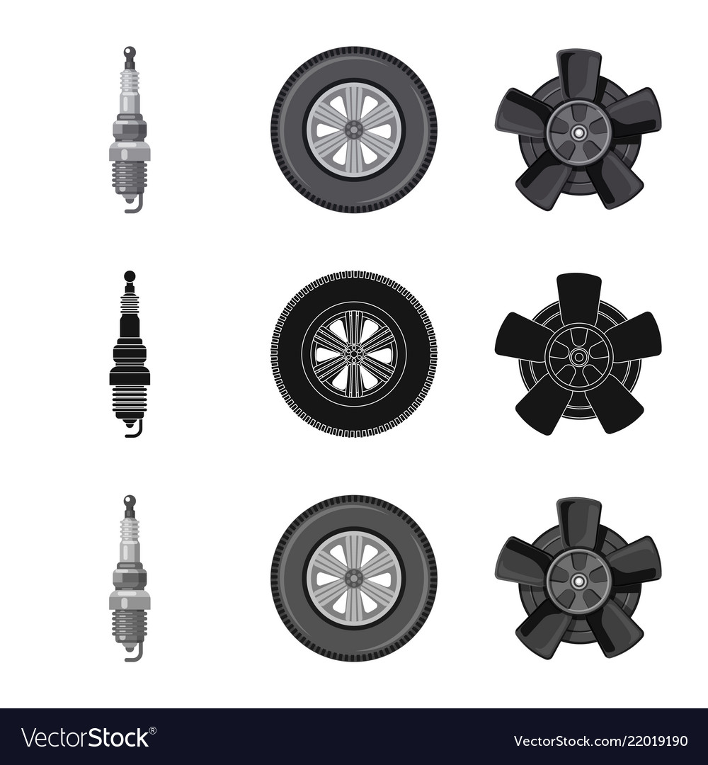 Auto and part icon Vector Image Auto and part icon