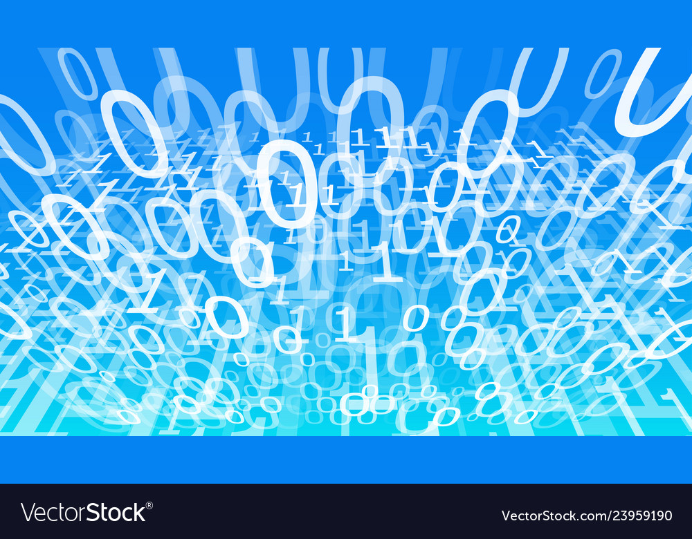 Binary numbers design algorithm digital vector image Binary numbers design algorithm digital