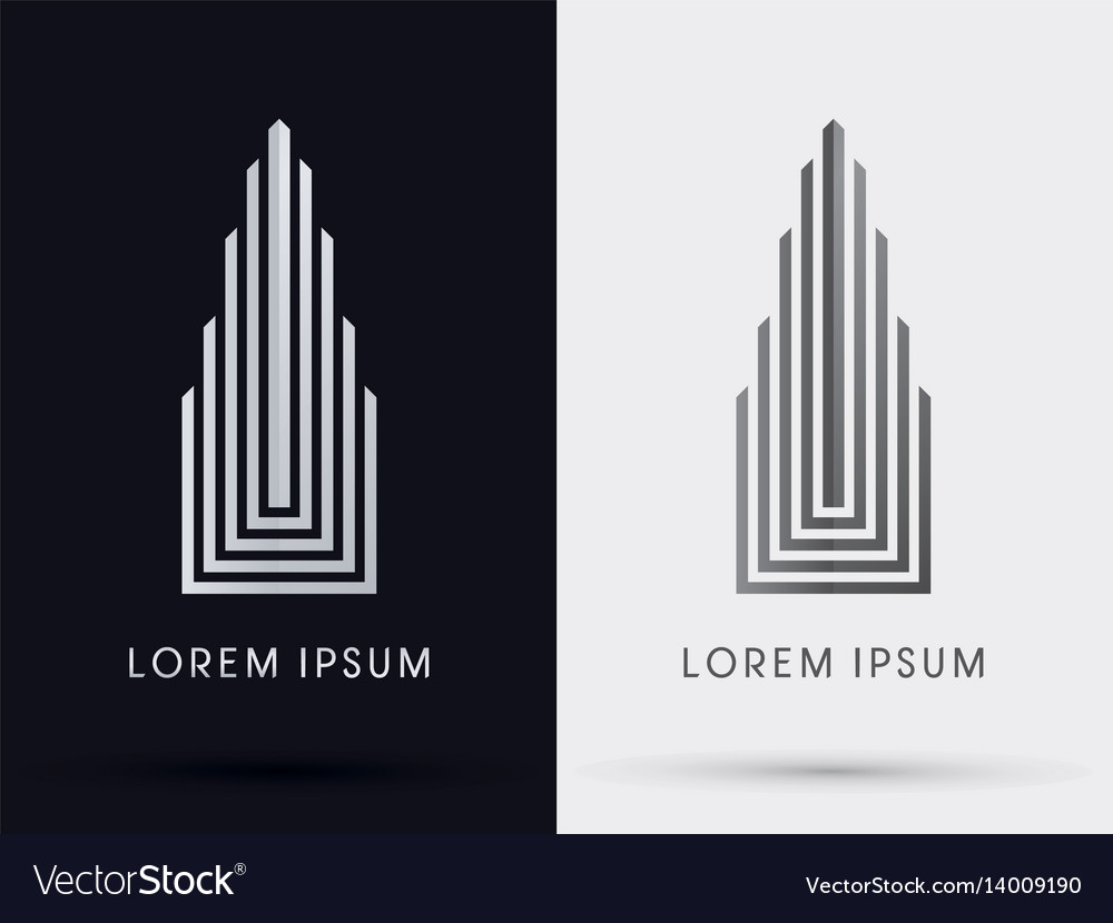 Building abstract Royalty Free Vector Image - VectorStock