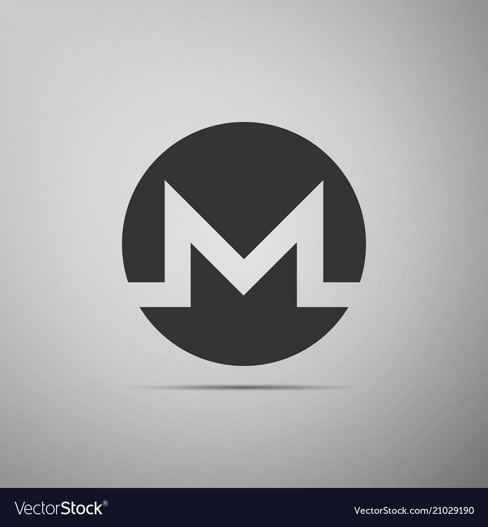 Cryptocurrency Coin Monero Xmr Icon Isolated On Vector Image