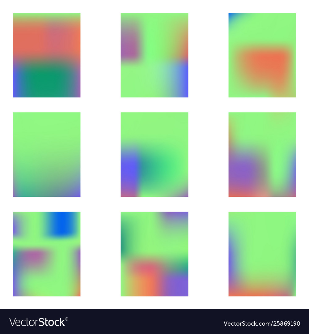 Gradient mesh painted in different colors