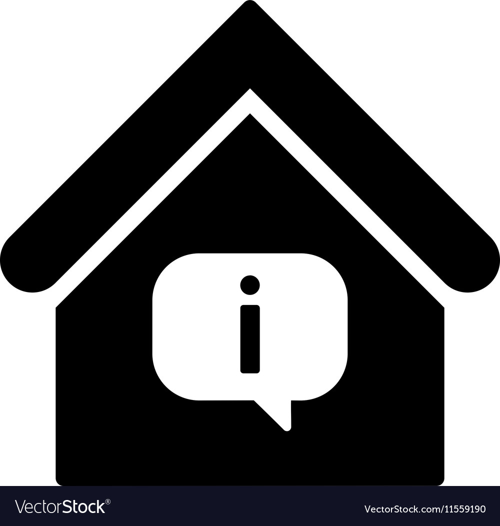 Hint building flat icon