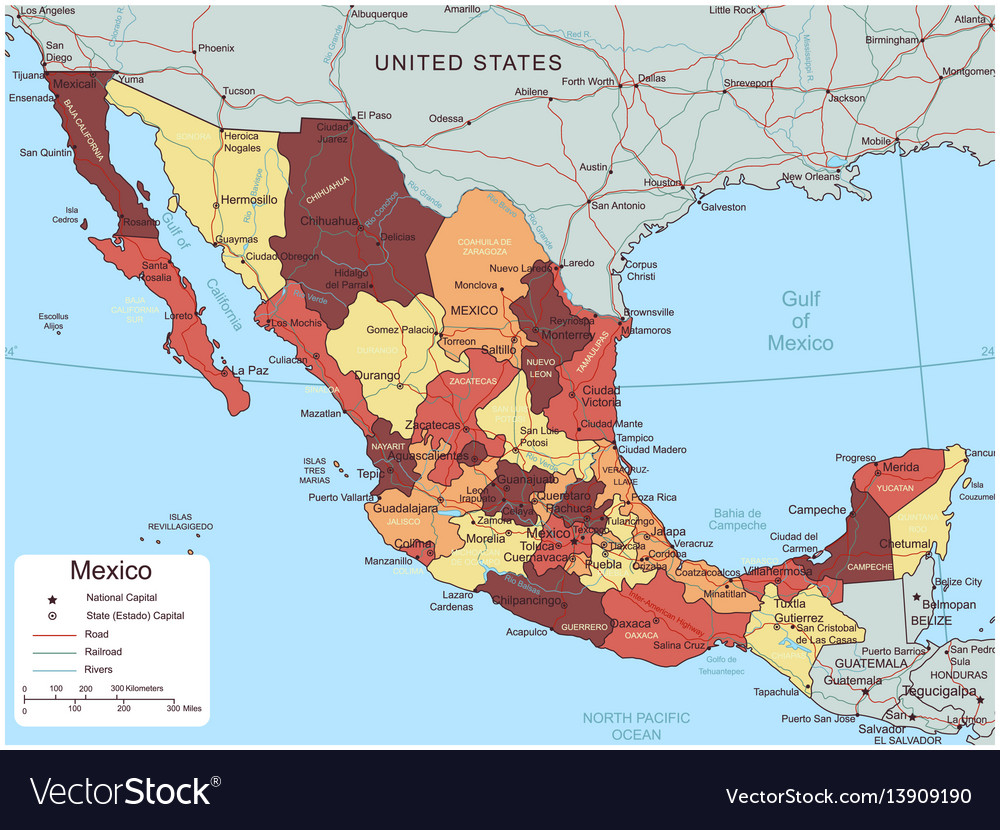 Mexico Provinces Map