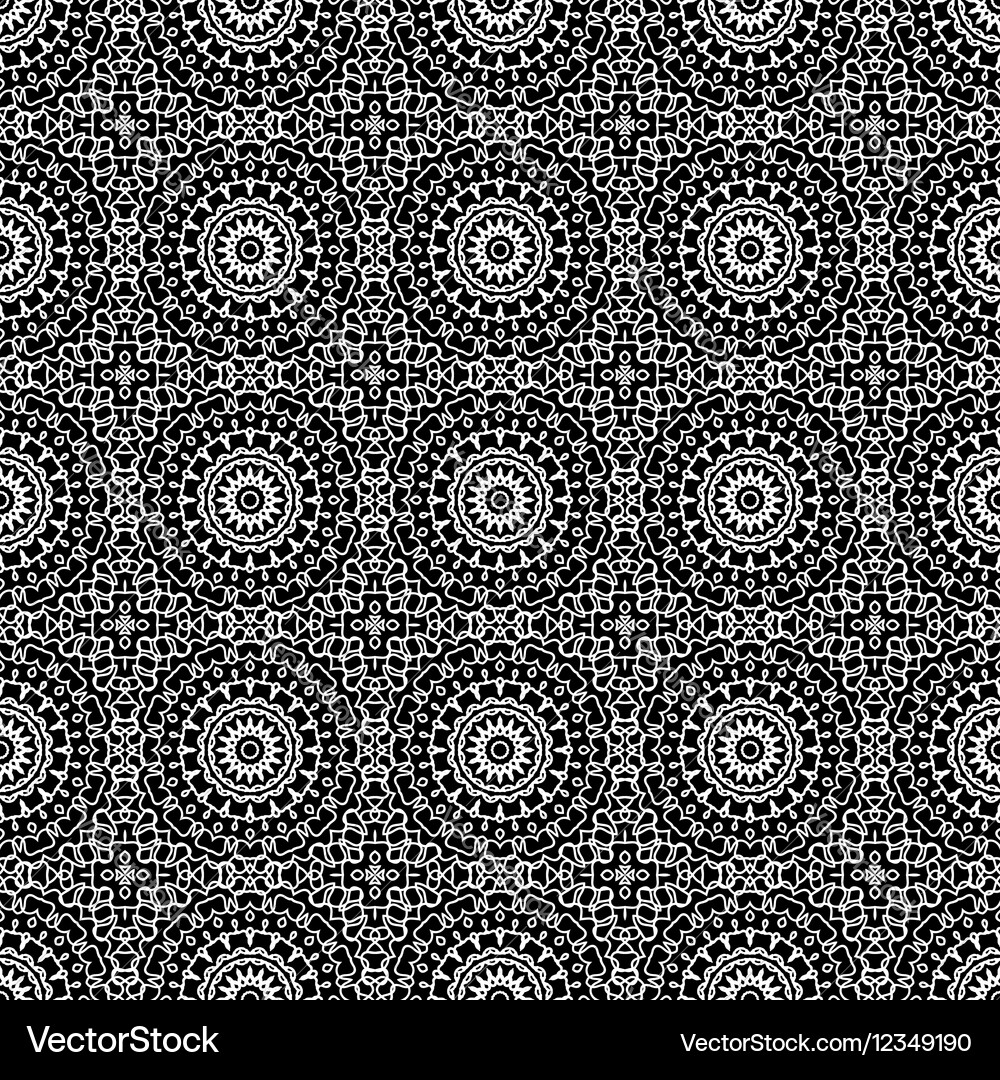 Ornamental seamless line pattern Royalty Free Vector Image