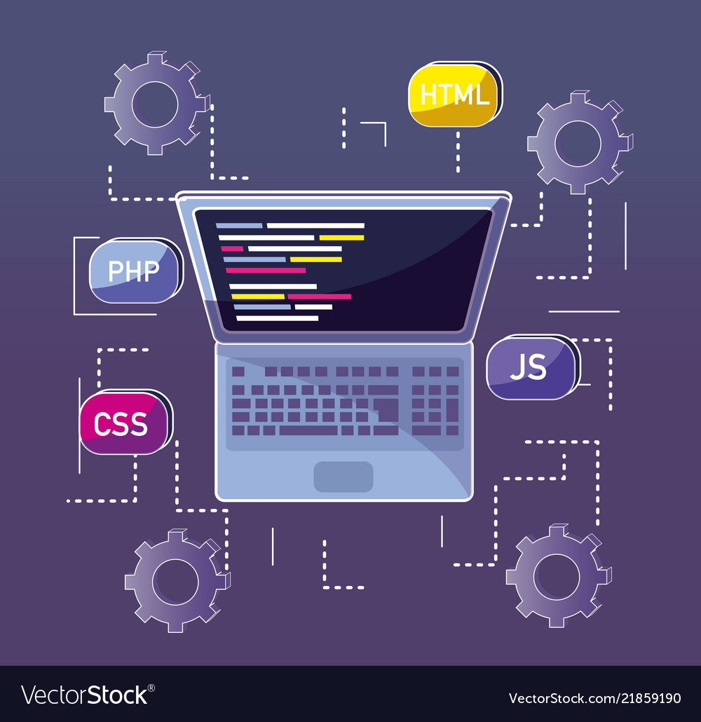 Program coding concept Vector Image Program coding concept