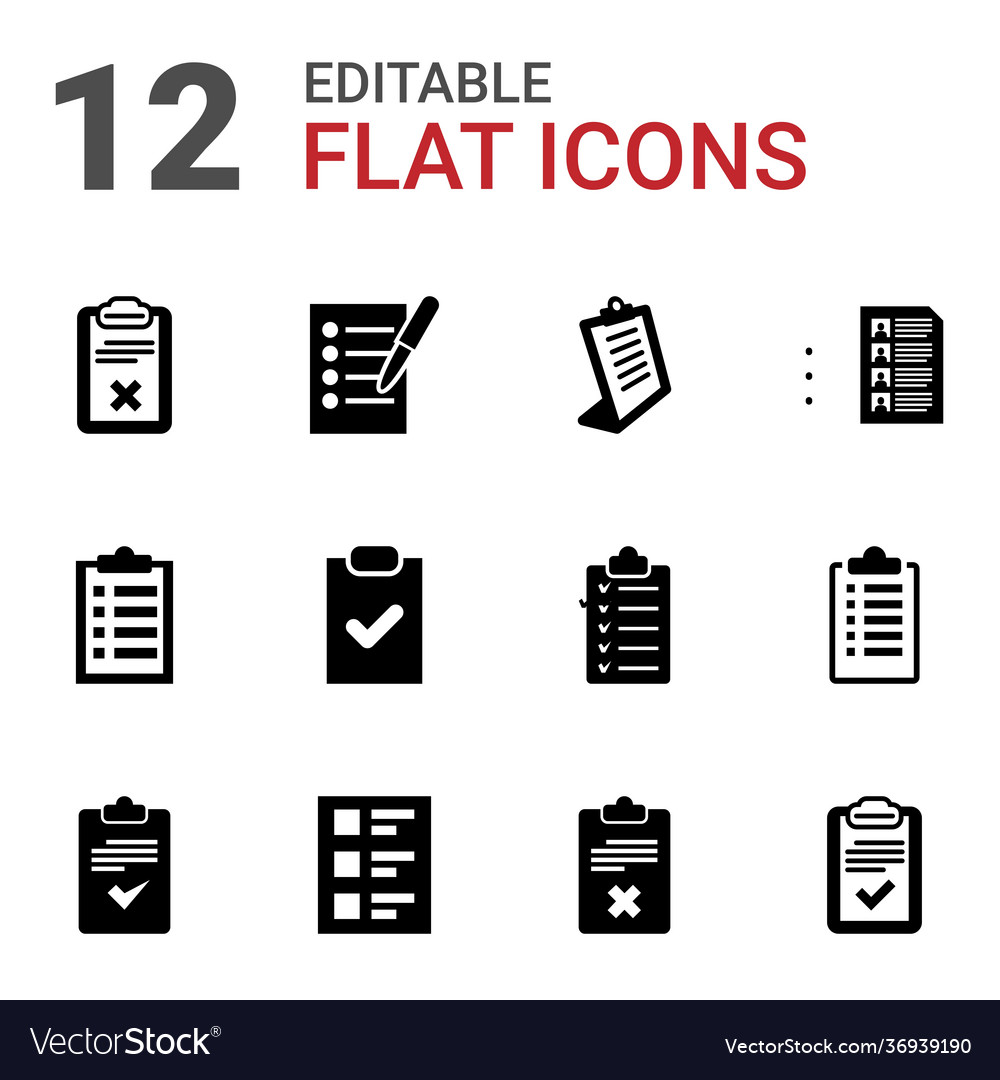 Questionnaire icons Vector Image Questionnaire icons