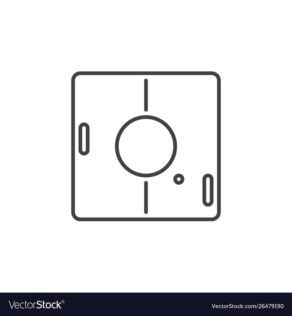 Retro classic computer game outline concept vector image Retro classic computer game outline concept