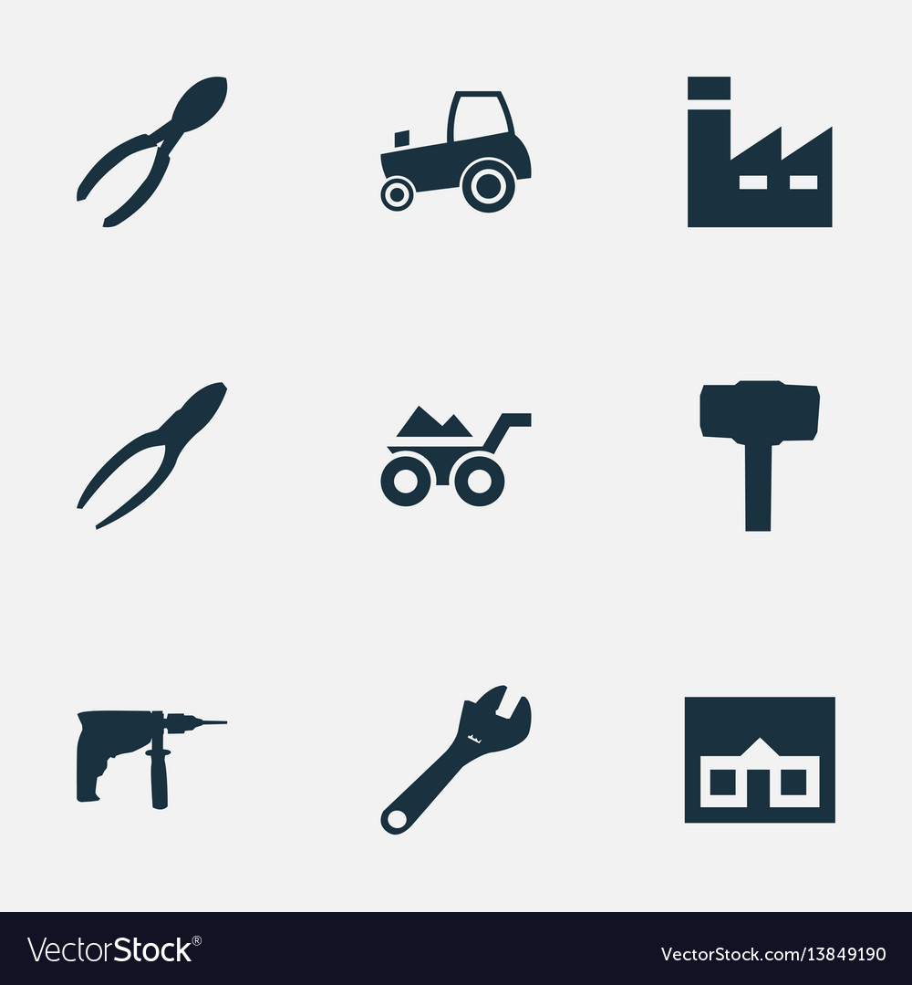 Set of simple axe icons