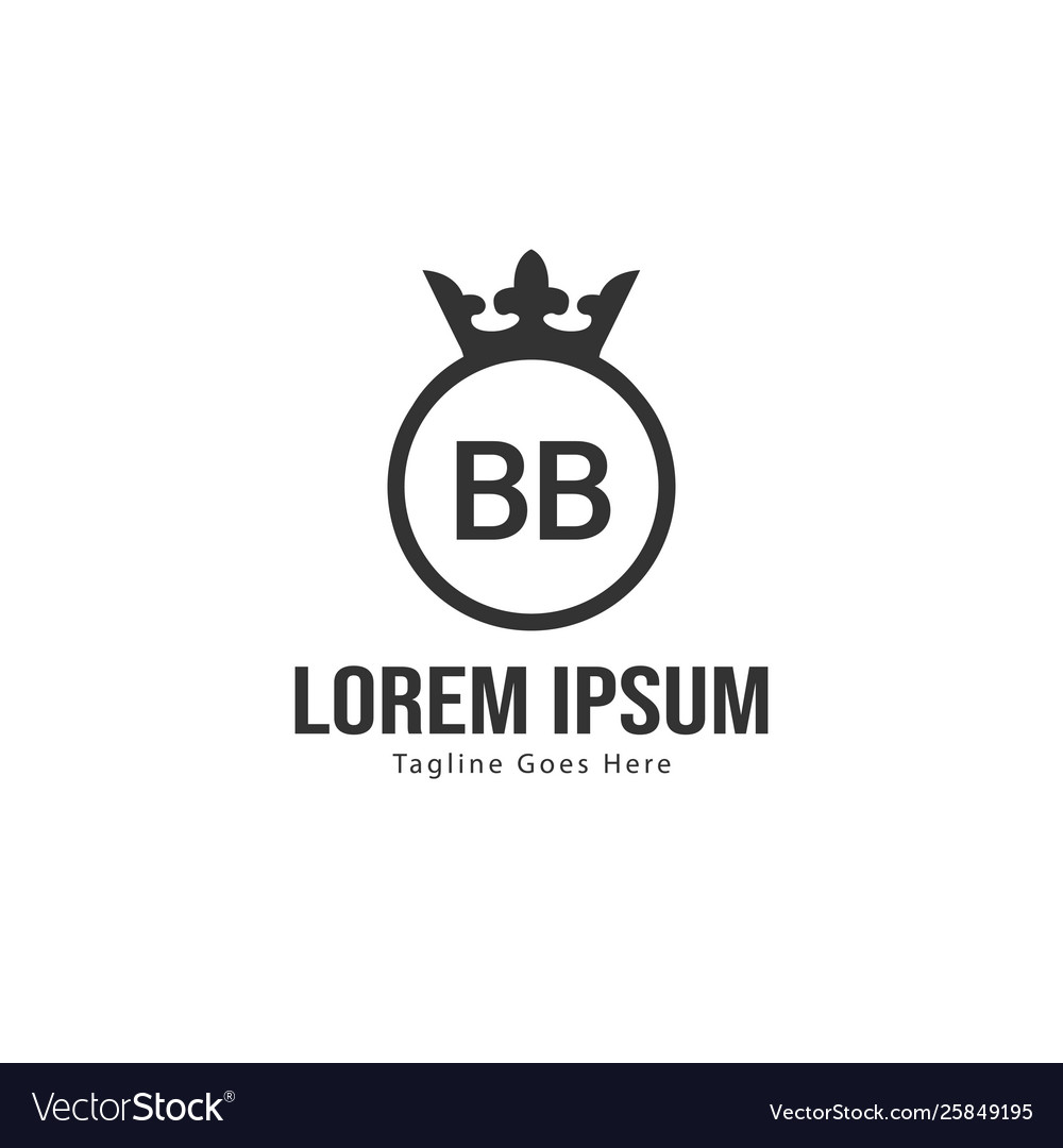 Bb Buchstaben Logo Design kreative moderne Buchstaben