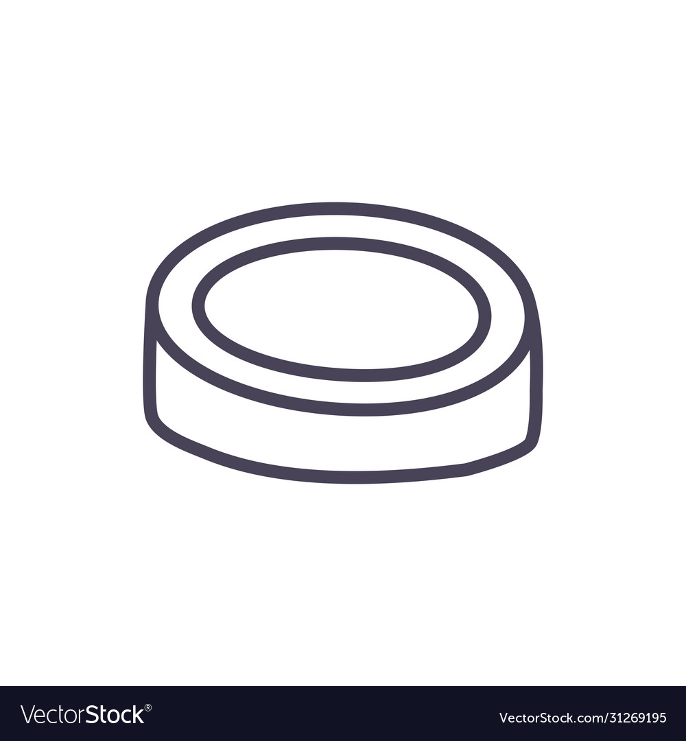 Chemieplatte Linie Stil Icon Design