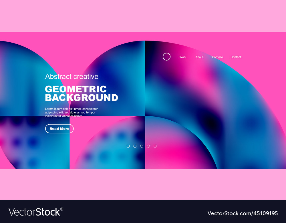 Circle abstract background with fluid gradient Vector Image Circle abstract background with fluid gradient
