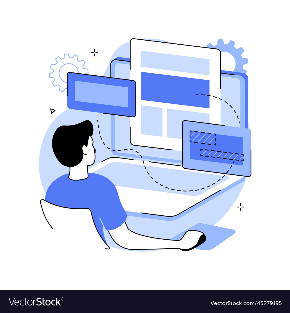 Copy optimization abstract concept vector image Copy optimization abstract concept