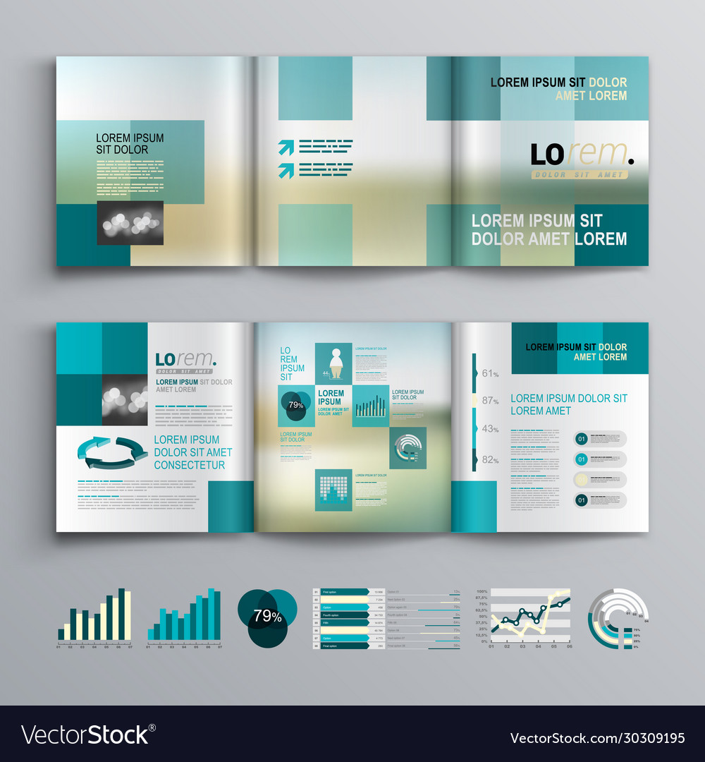 Cover layout and infographics