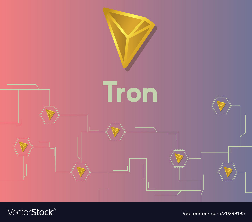 Cryptocurrency tron blockchain circuit network