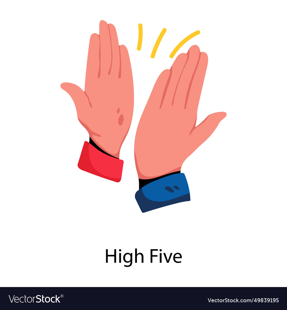 High five (49839195) – Royalty-Free Vector | VectorStock