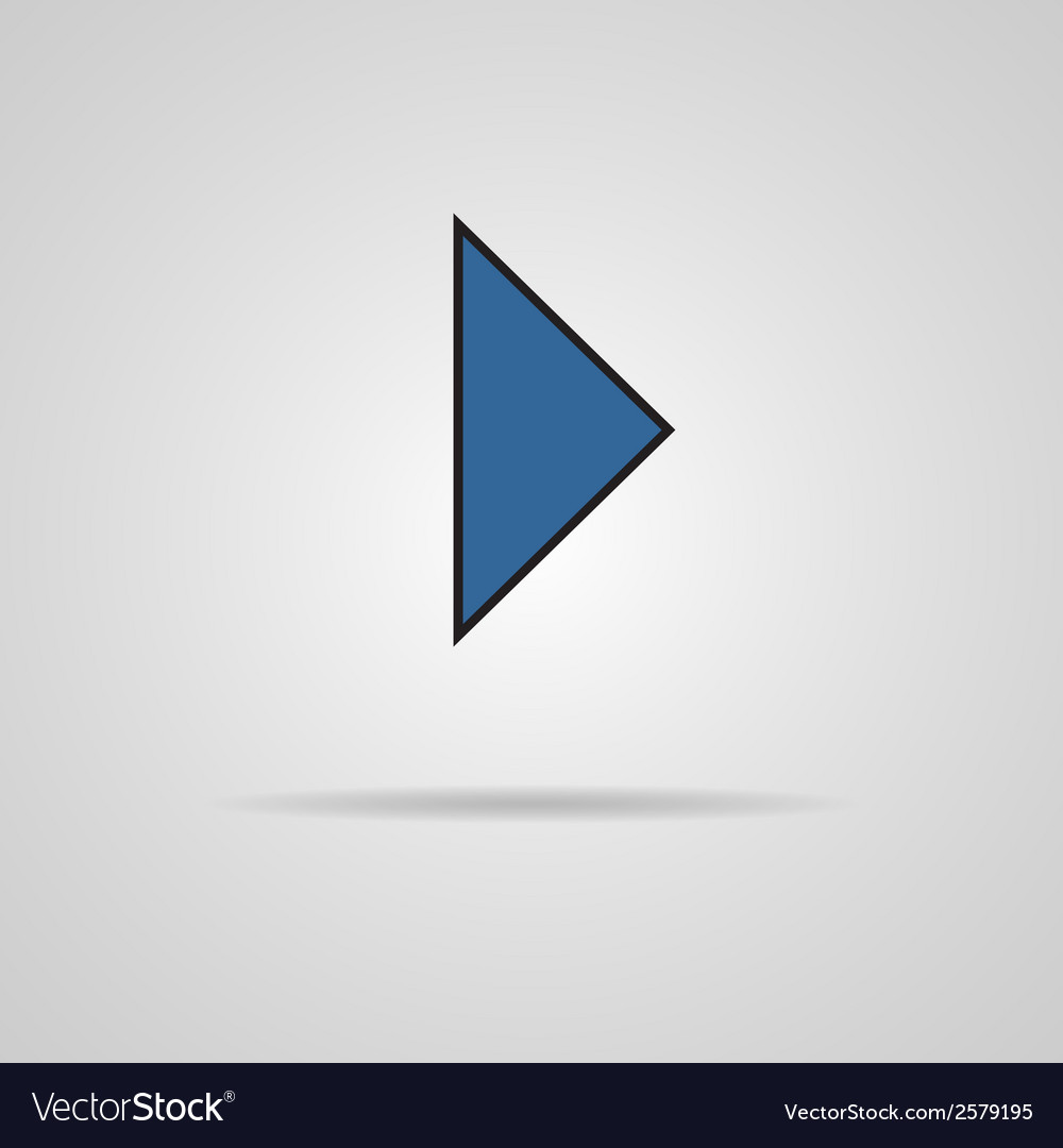 Icon play button web with shadow