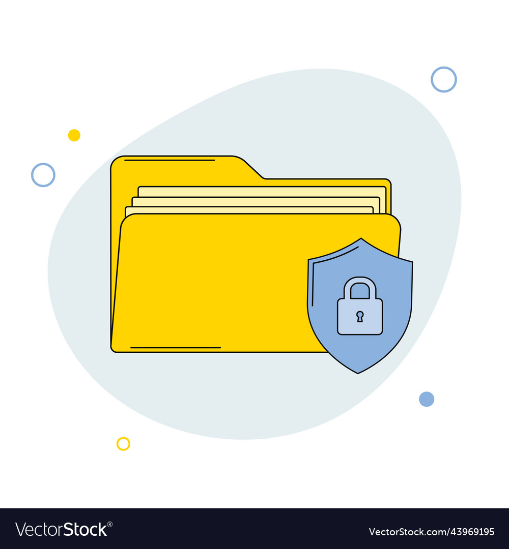 Locked or encrypted document file folder flat