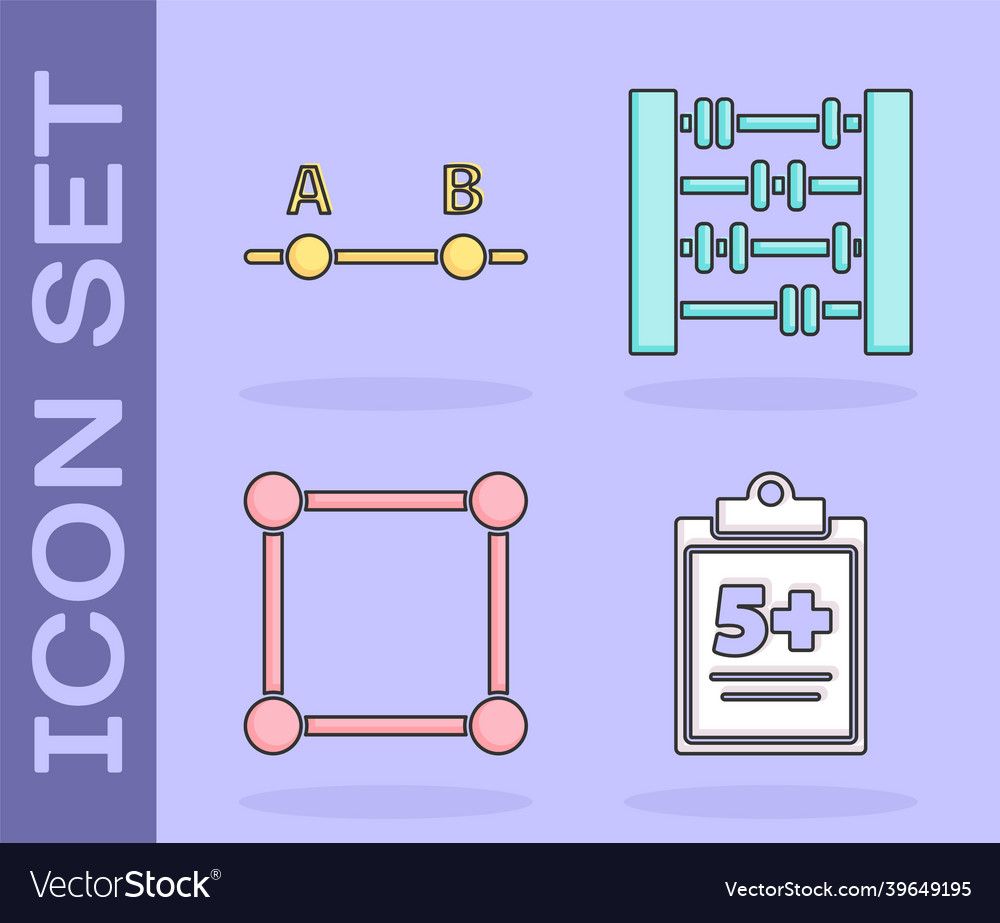 Set test or exam sheet graph schedule chart vector image Set test or exam sheet graph schedule chart