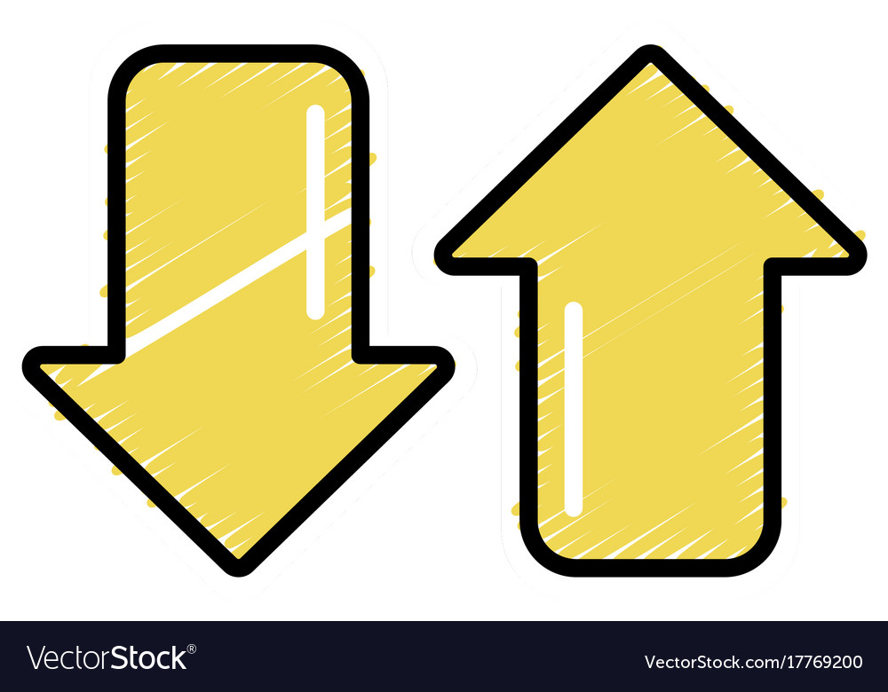 Arrows to loading digital data connection