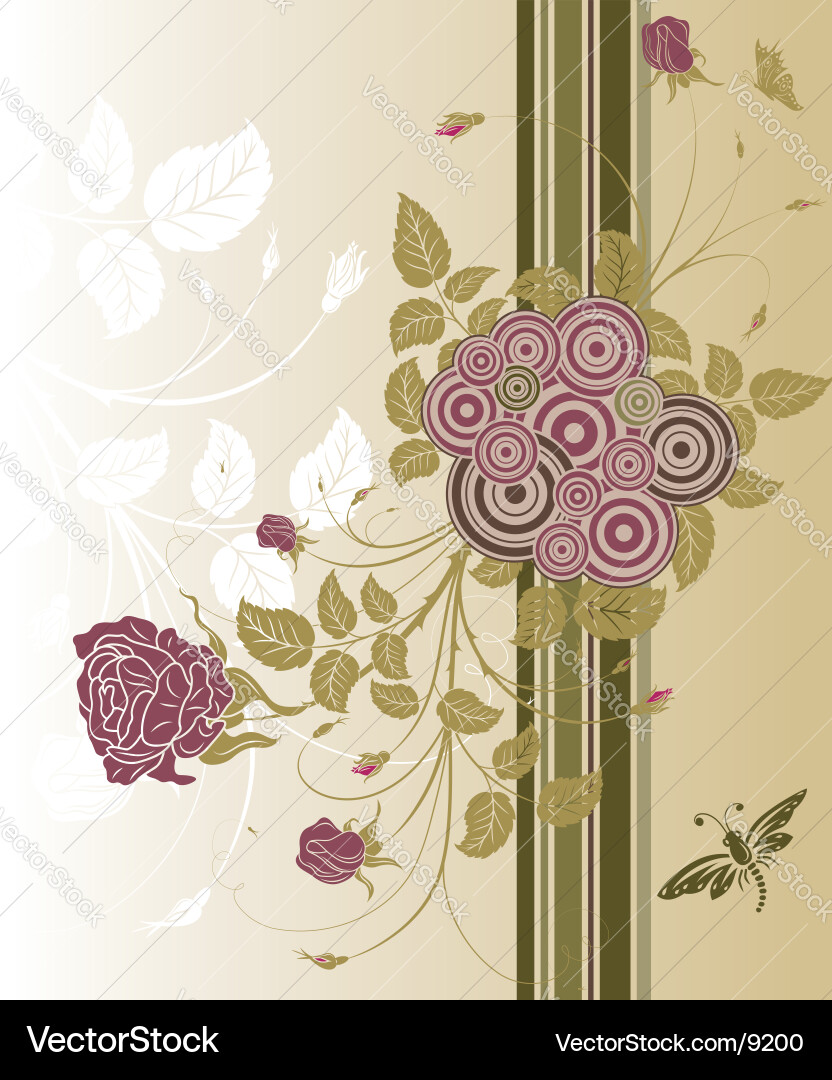 Background flower Royalty Free Vector Image - VectorStock