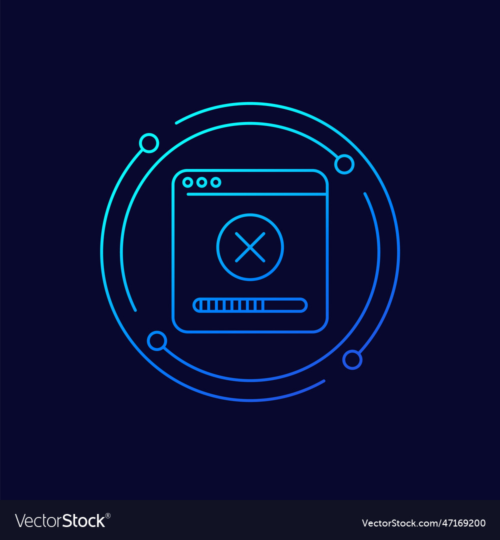 Deleting files and erasing data line icon