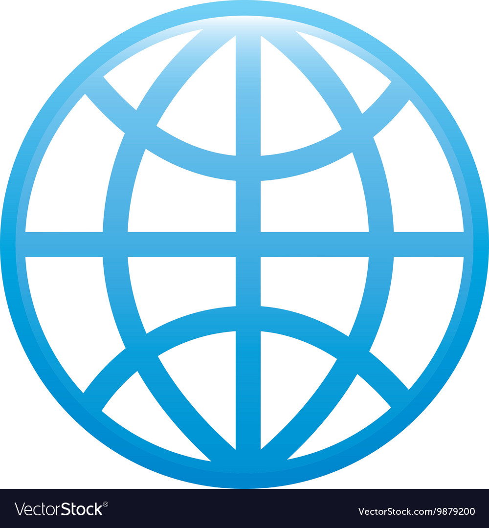 Global world symbol design Royalty Free Vector Image