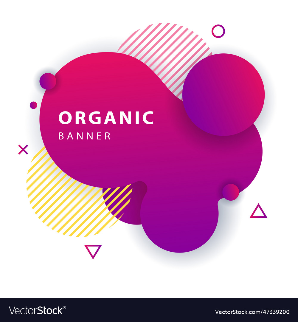 Layered fluid purple blobs vector image Layered fluid purple blobs