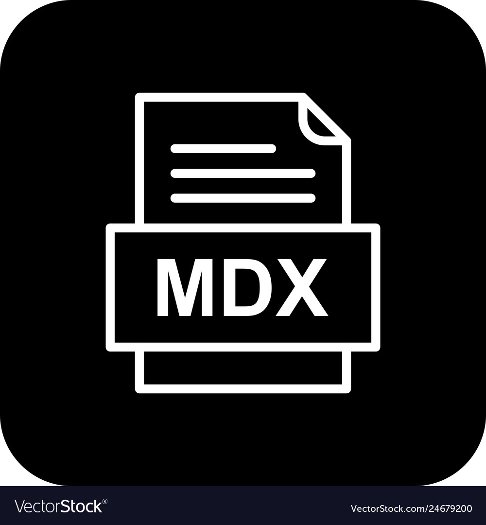 Mdx file document icon