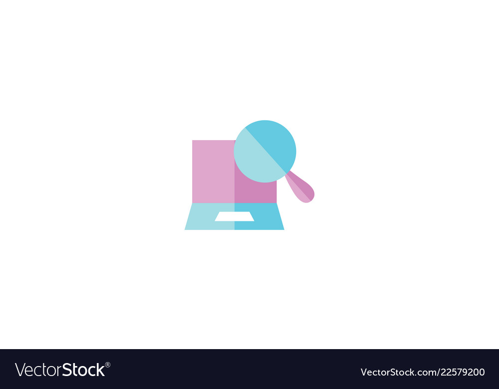 Search icon template sign design Royalty Free Vector Image