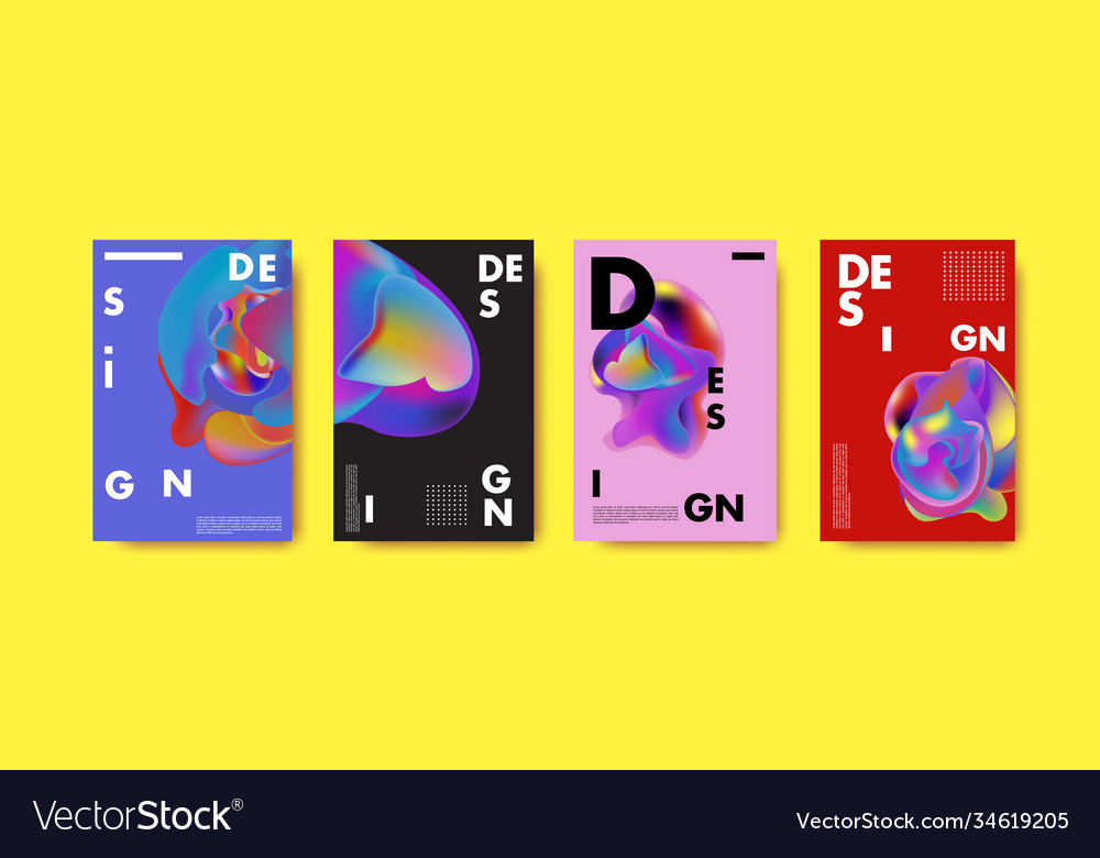 Abstract colorful liquid and fluid pattern Vector Image Abstract colorful liquid and fluid pattern
