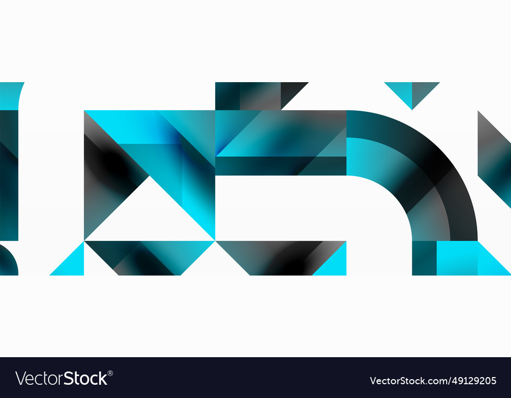 Glossy circle square triangle shapes minimalist vector image Glossy circle square triangle shapes minimalist