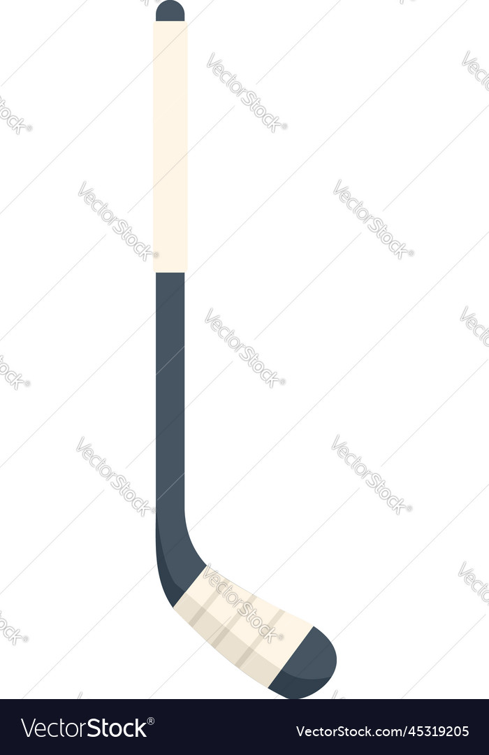 Hockey stick icon flat active sport Royalty Free Vector