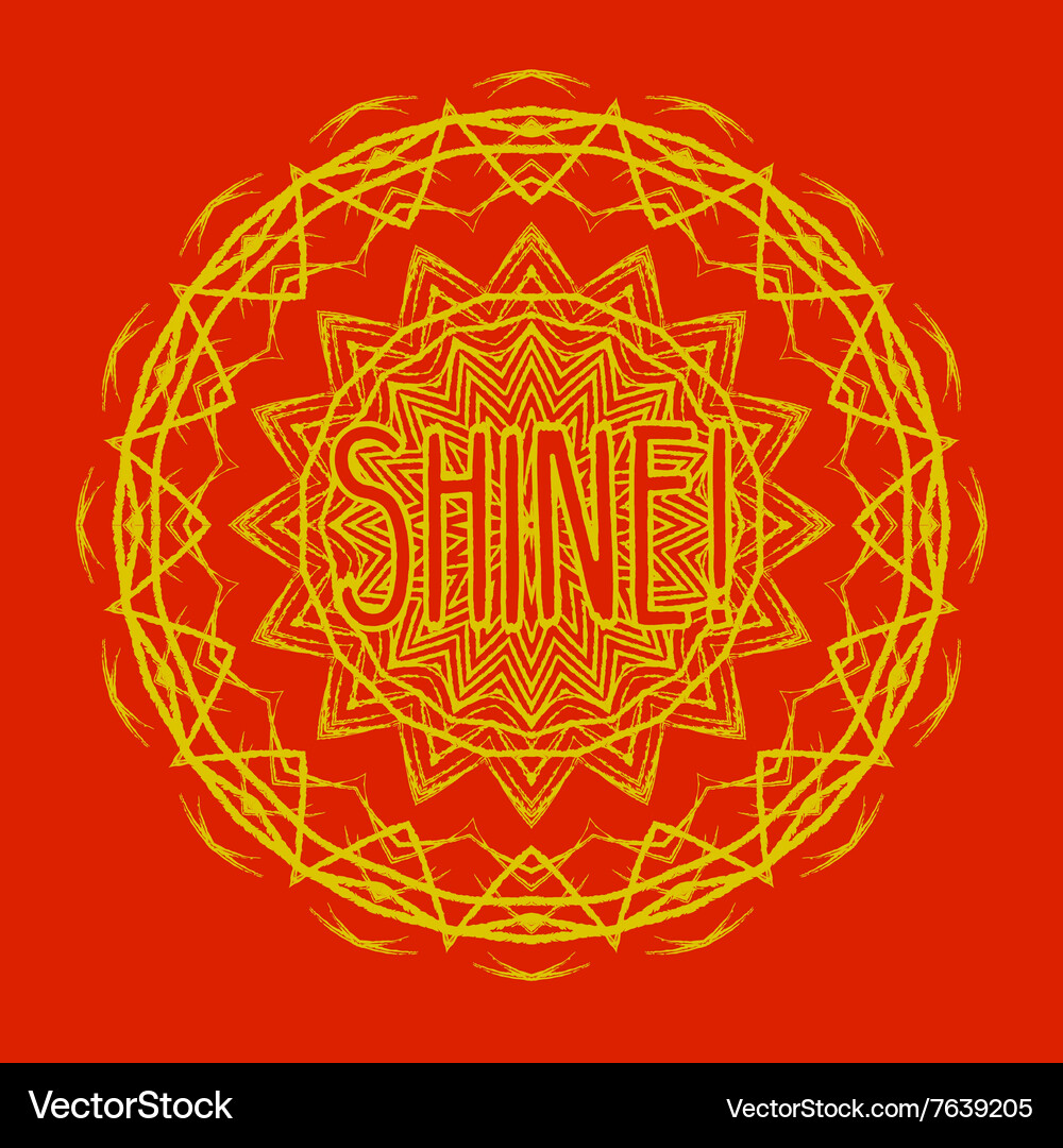 Mandala round ethnic pattern Royalty Free Vector Image
