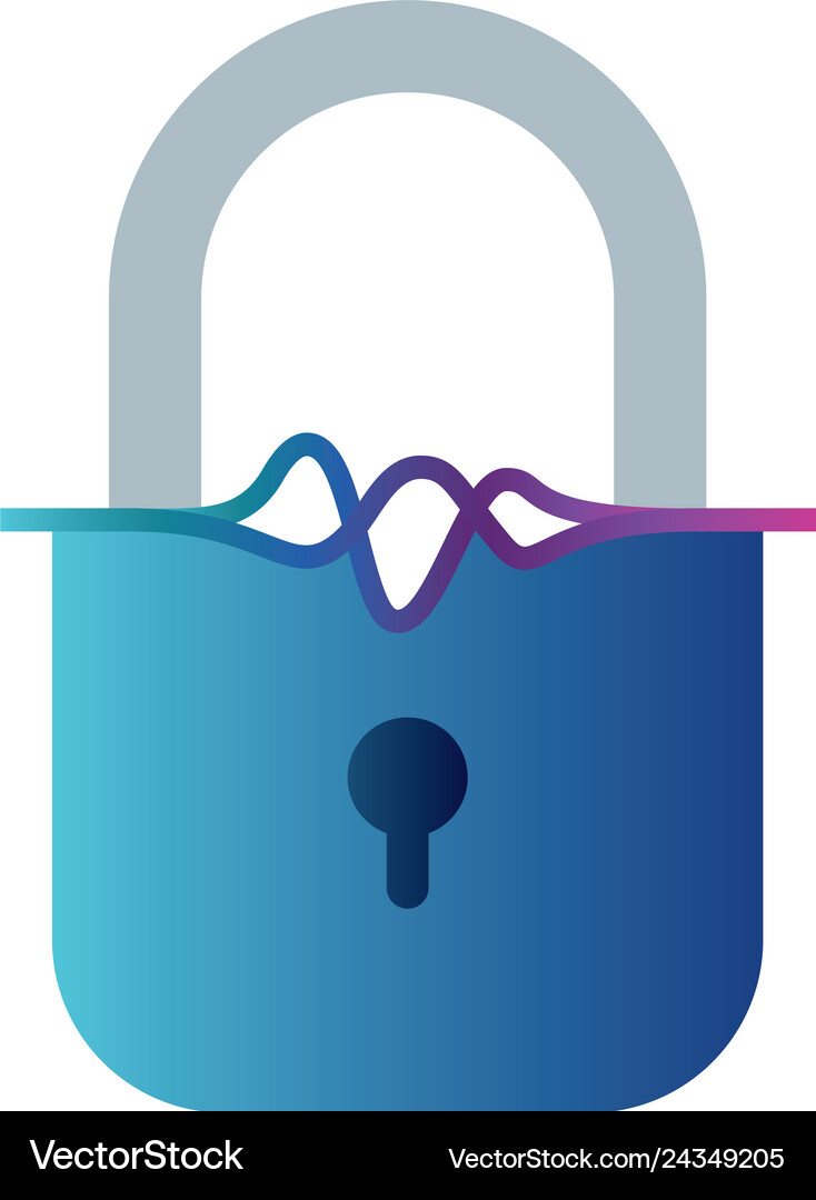 Security padlock isolated icon Royalty Free Vector Image