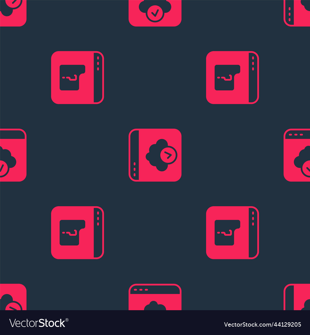 Set file missing and cloud technology data vector image Set file missing and cloud technology data