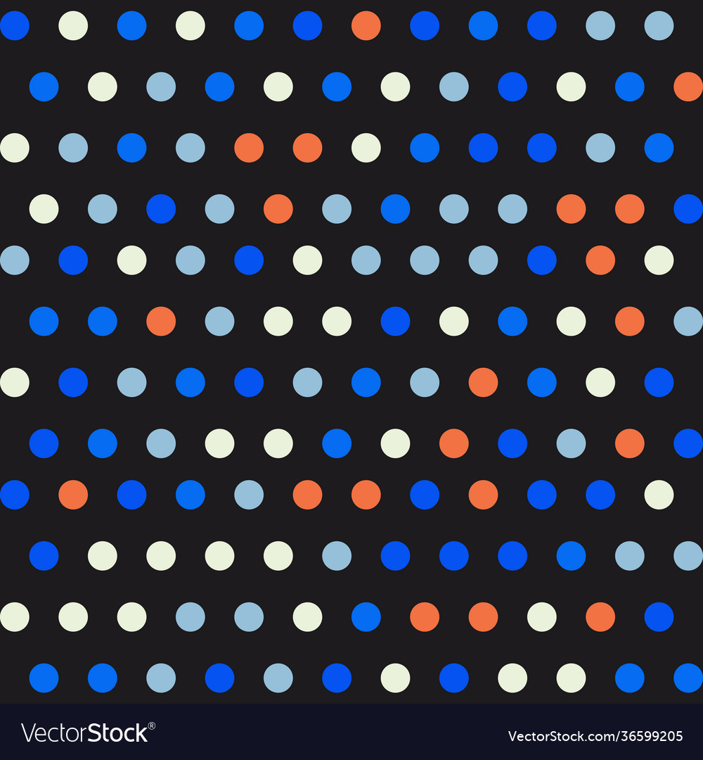 Simple polka dots abstract colorful pattern