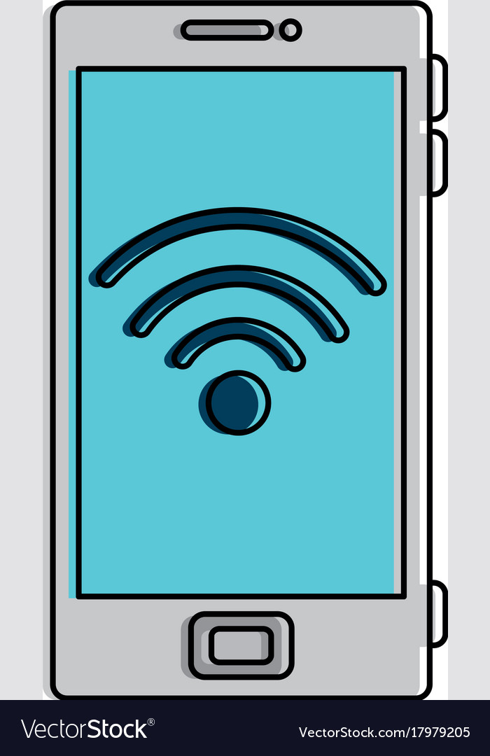 Smartphone device with wifi signal