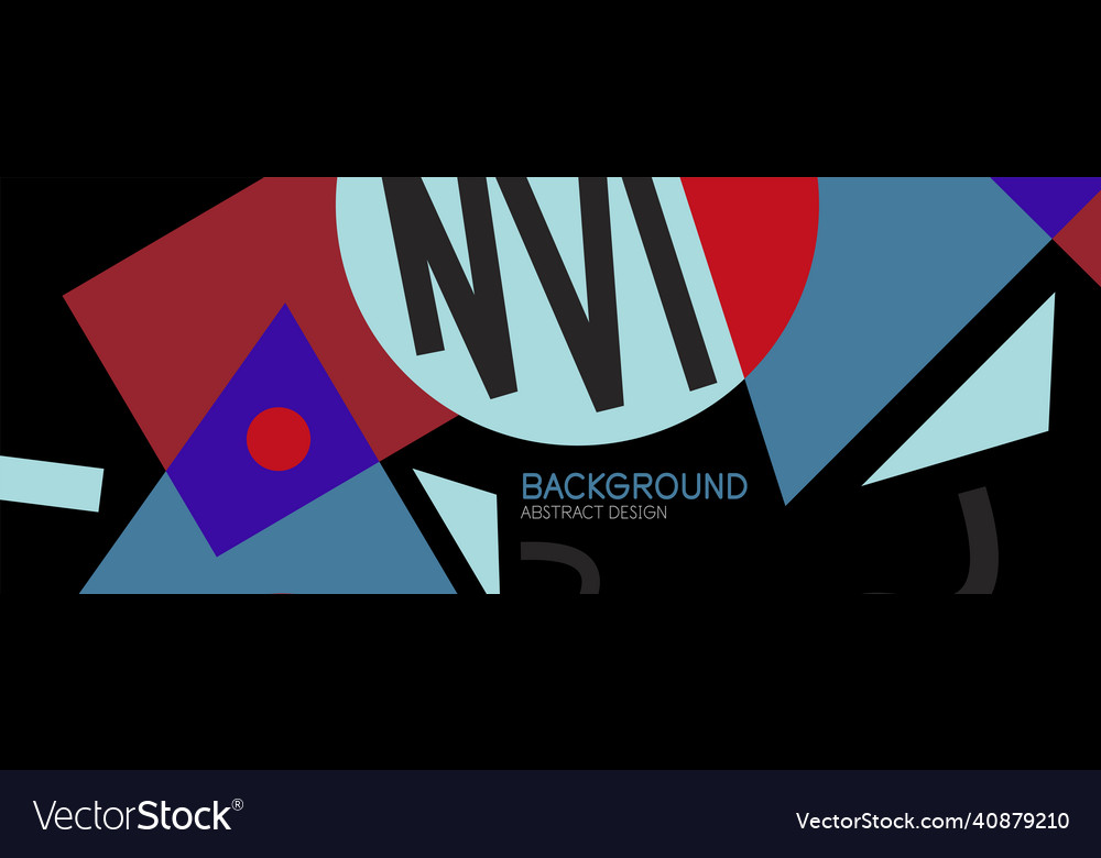 Abstract background blocks lines triangles vector image Abstract background blocks lines triangles