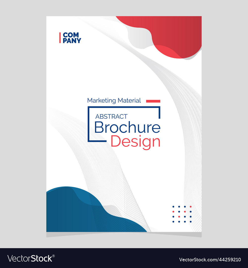 Abstract brochure design liquid shape blob