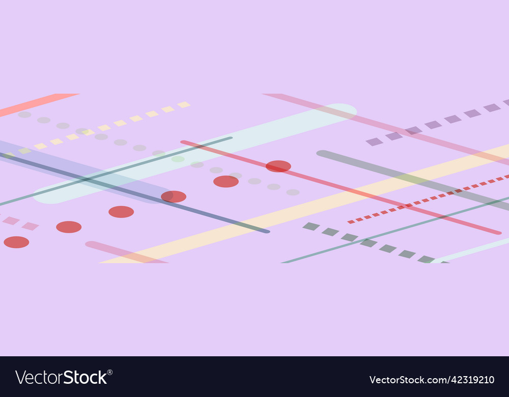 Abstract color pattern with different geometric