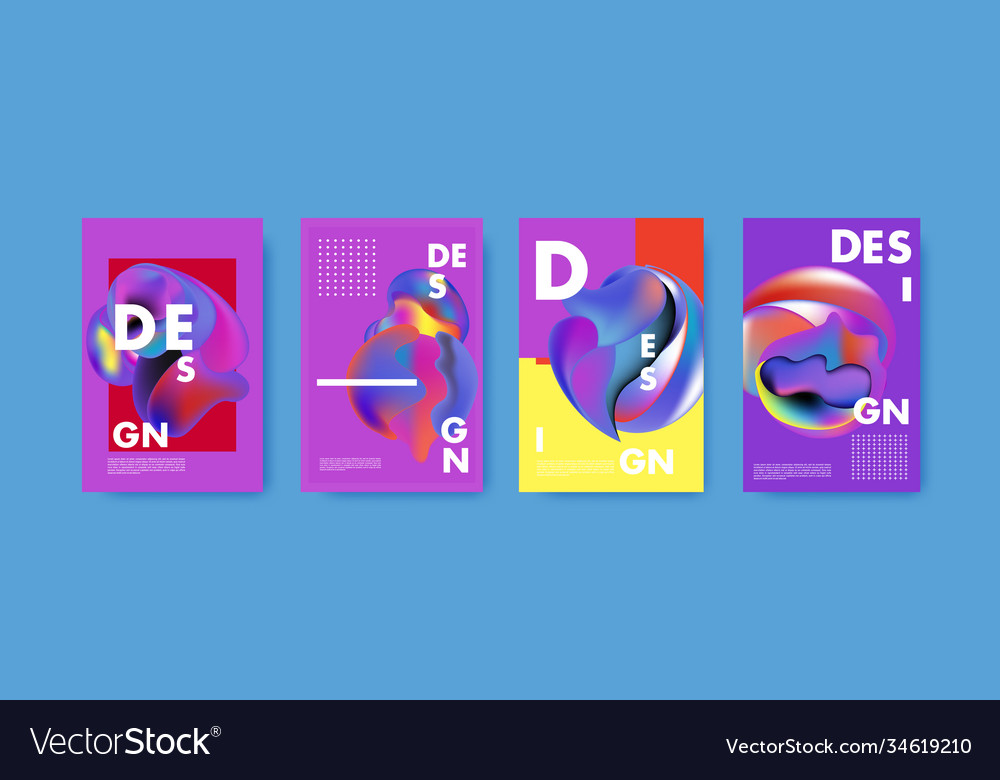 Abstract colorful liquid and fluid pattern