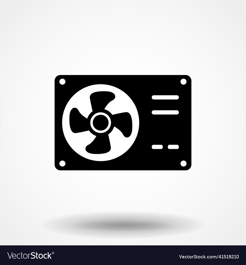 Air conditioner icon button logo symbol concept