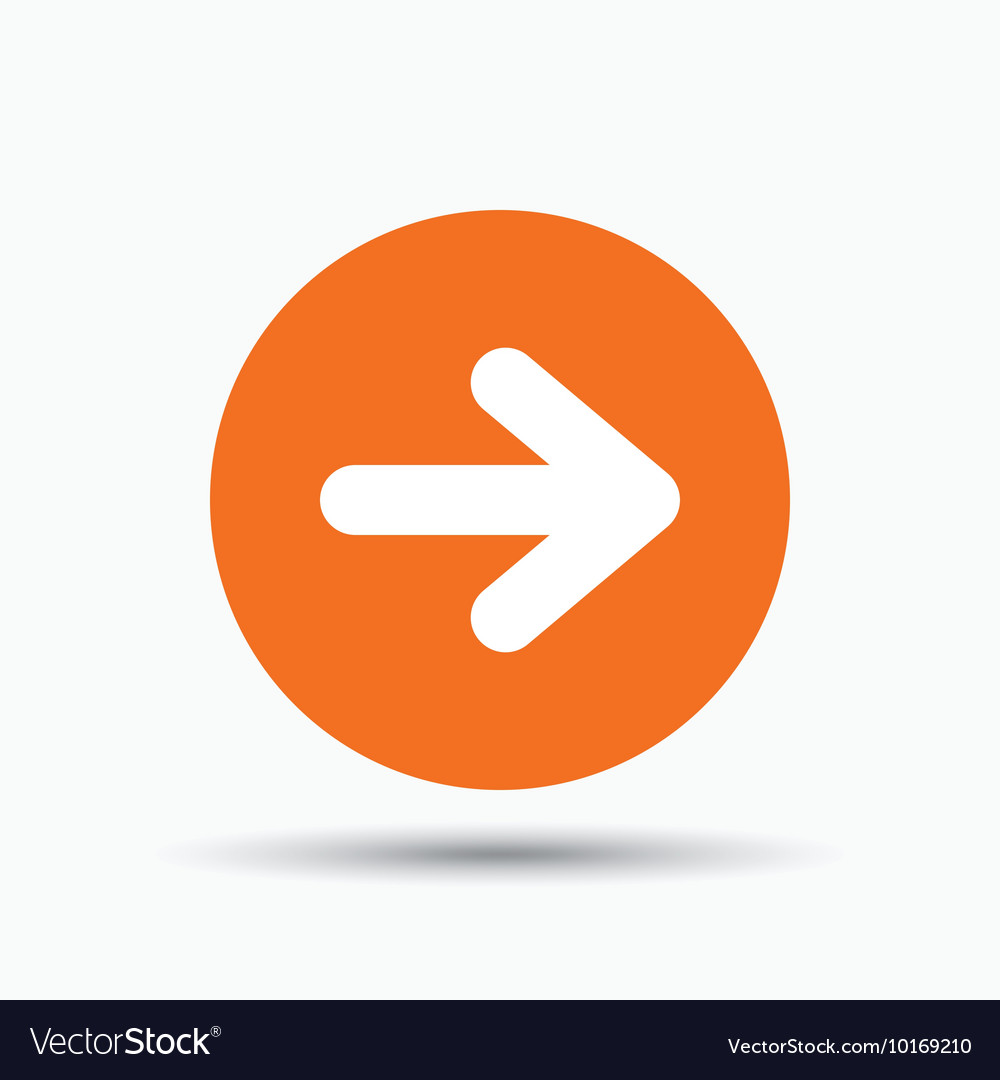Arrow icon next navigation sign